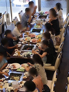 ビール工場でのBBQパーティ